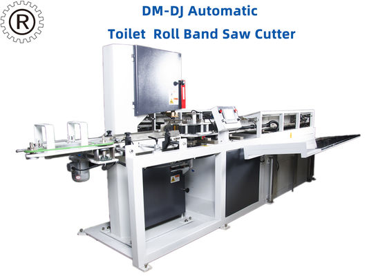 ποιότητας  7.5KW 0.6Mpa Automatic Band Saw Cutting Machine For Toilet And Kitchen Roll εργοστάσιο