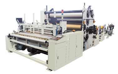 Steel To Rubber Pattern Embossing Tissue Folding Machine With Root Vacuum Pump