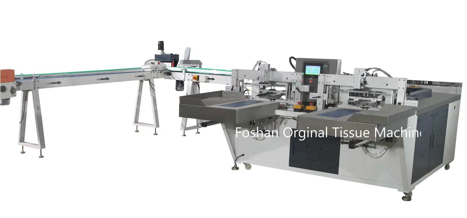 110 meters/min V fold folding machine with Frequnecy Converter Speed Adjust and Servo Motor Control 4